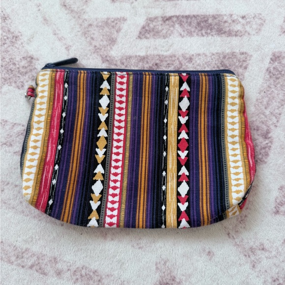 Colorful Striped Zipper Pouch - Picture 1 of 4